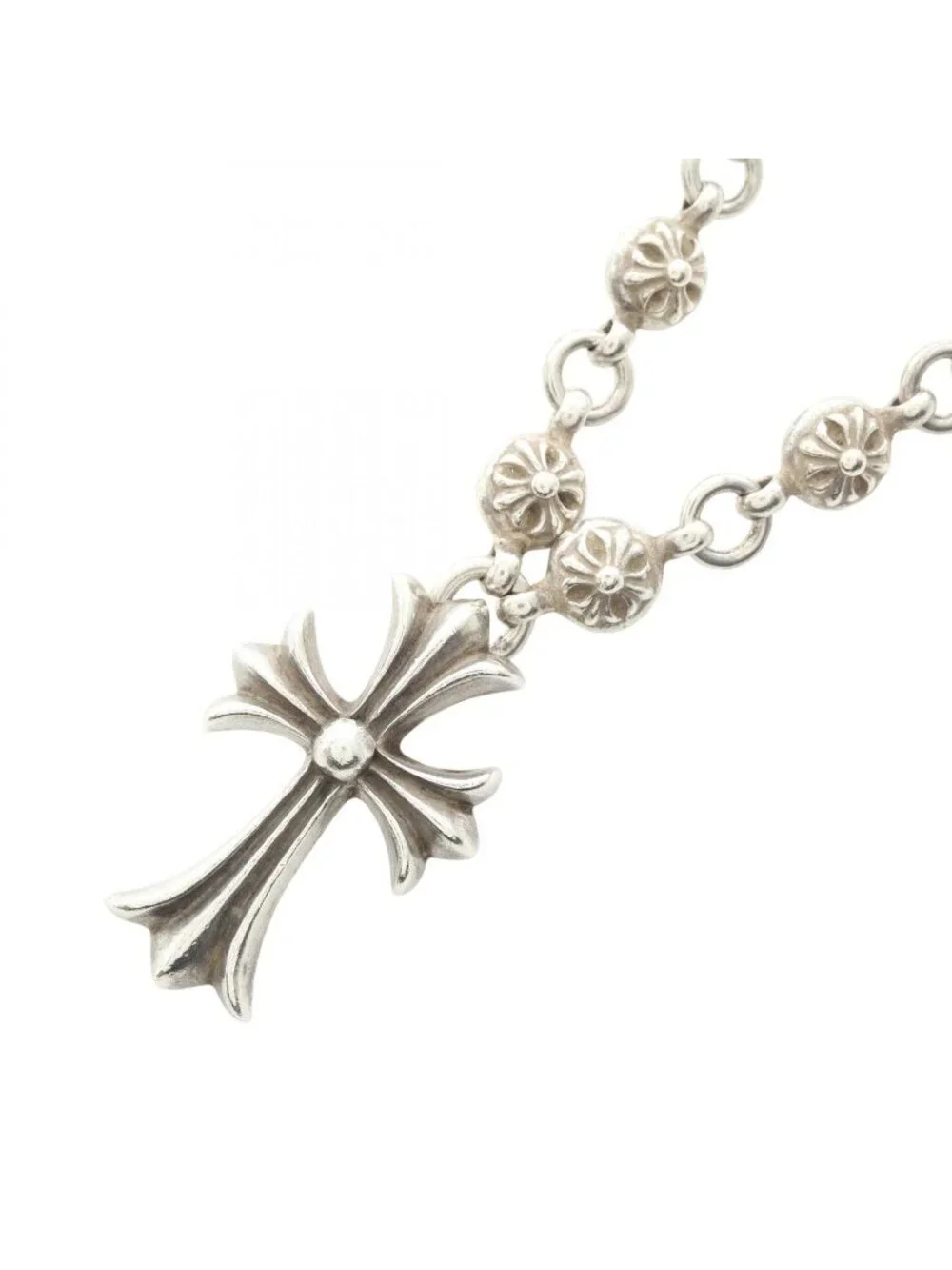 Chrome Hearts Ha Necklace Cross 925 Sterling Silver